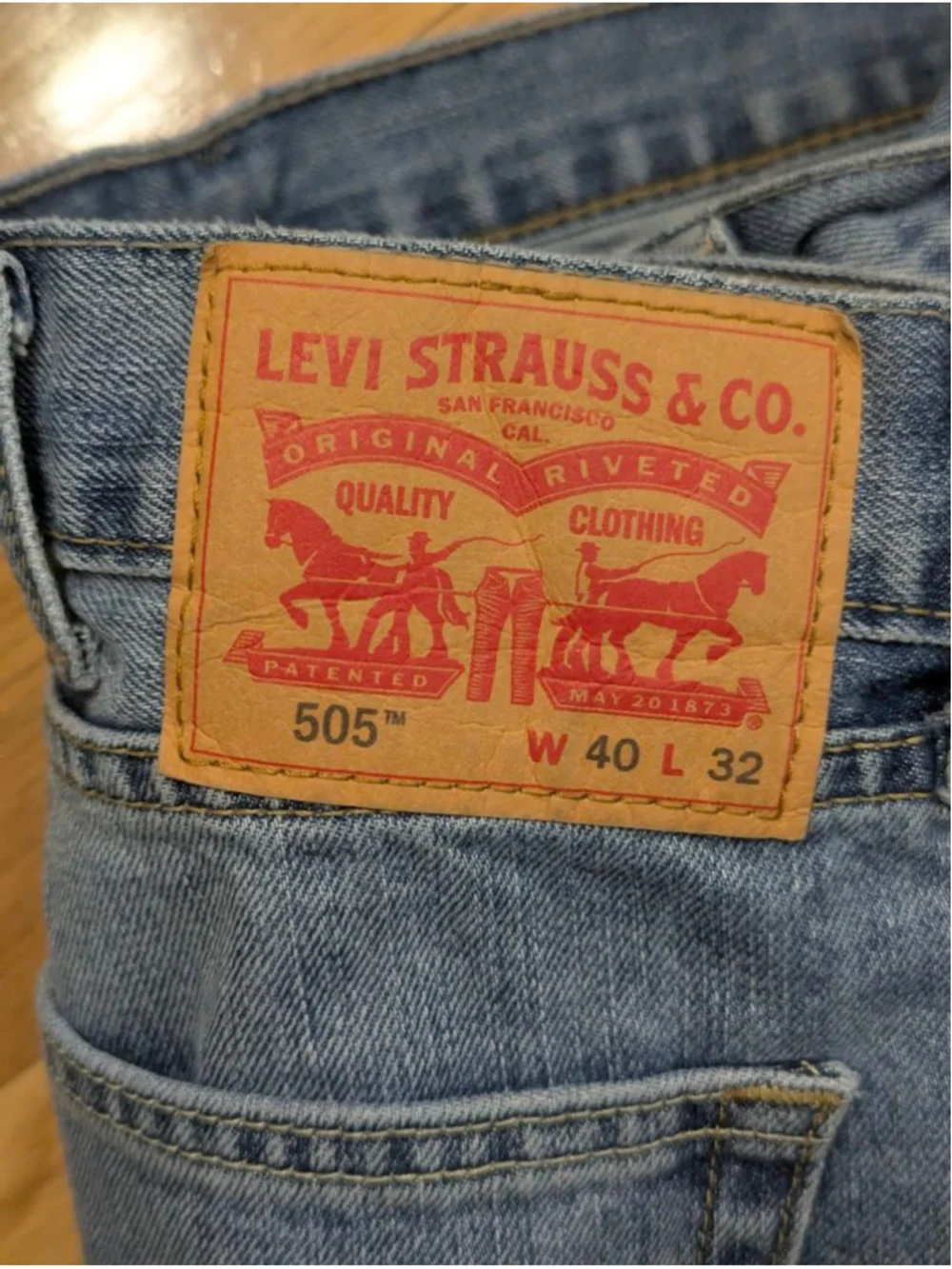 Levi's 505 Straight Jeans Waist 40 Inseam 32